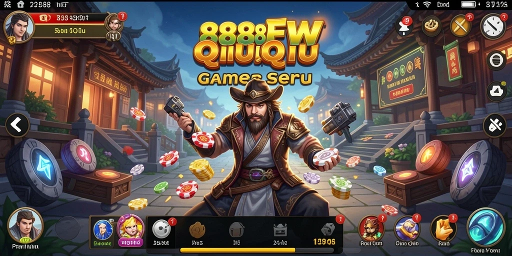 Tampilan seru gameplay QiuQiu di 888FW.