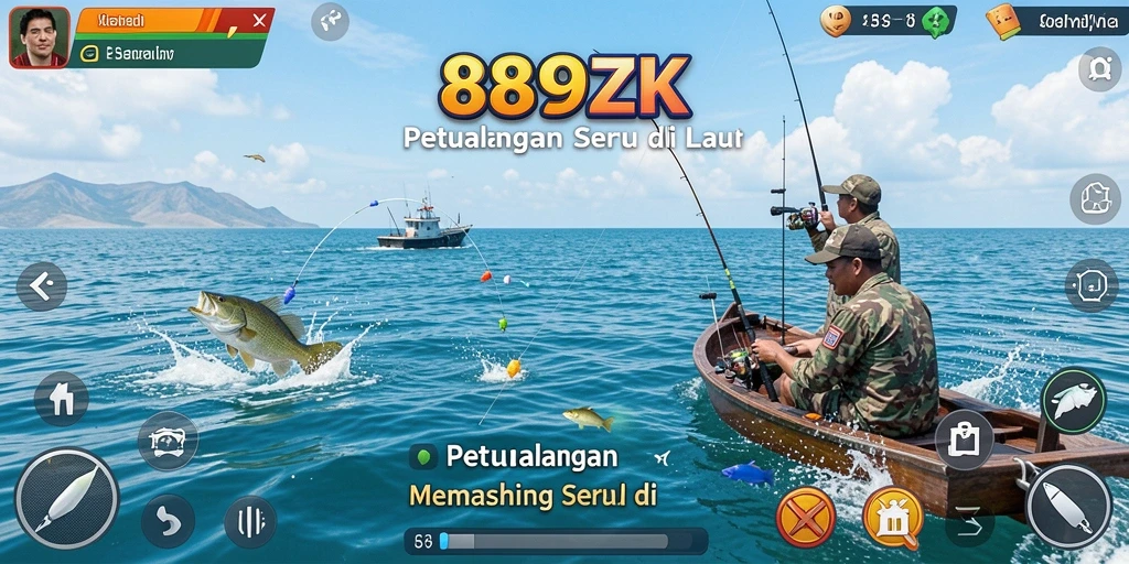 Gameplay seru dengan penangkapan ikan beragam dalam 889ZK.