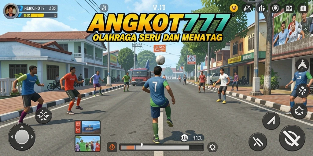 Tangkapan layar gameplay ANGKOT777 menampilkan aksi olahraga yang mendebarkan.