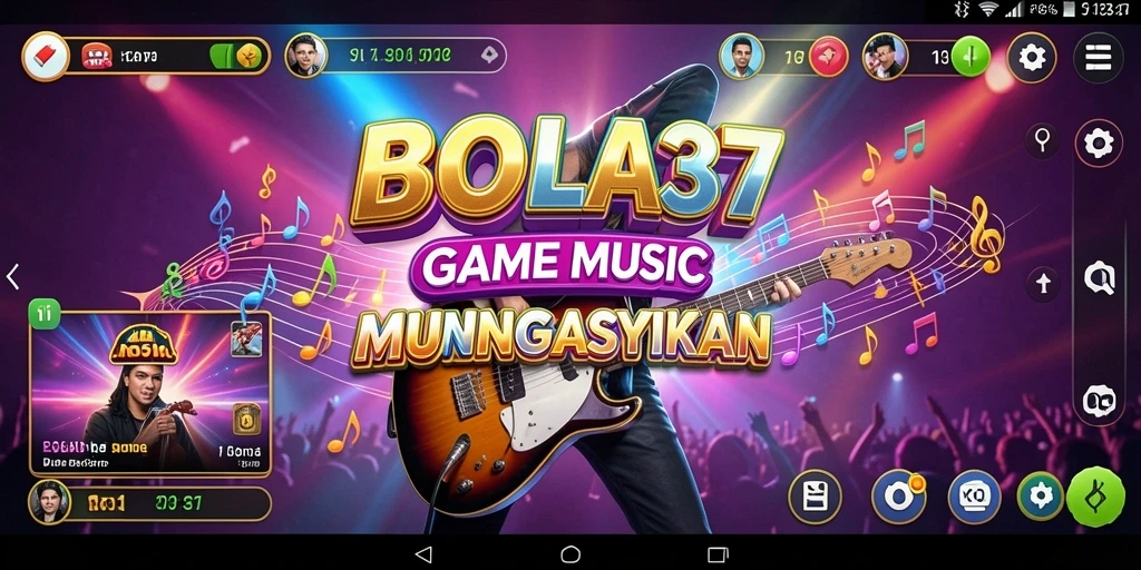 Tampilan gameplay menarik dari BOLA37 menunjukkan keseruan bermain musik.