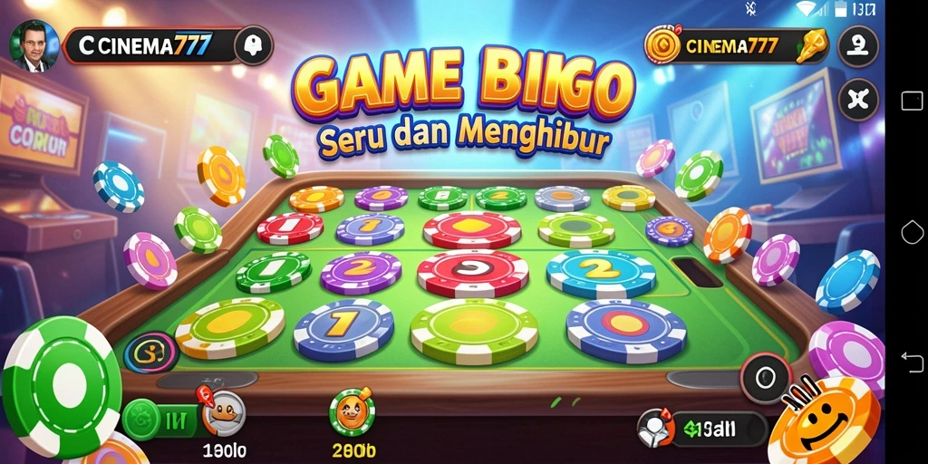Tampilan gameplay seru Bingo di CINEMA777.