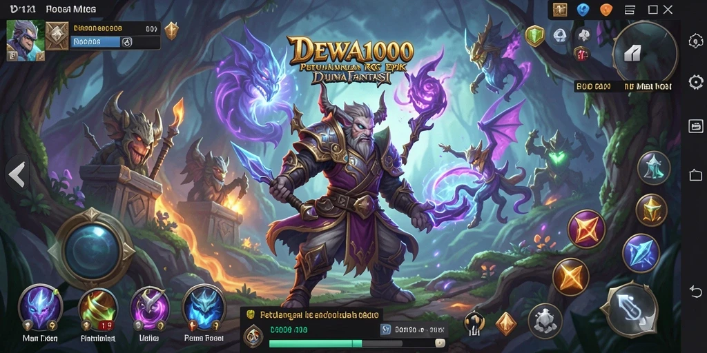 Tampilan gameplay DEWA1000 yang menegangkan dan menarik.