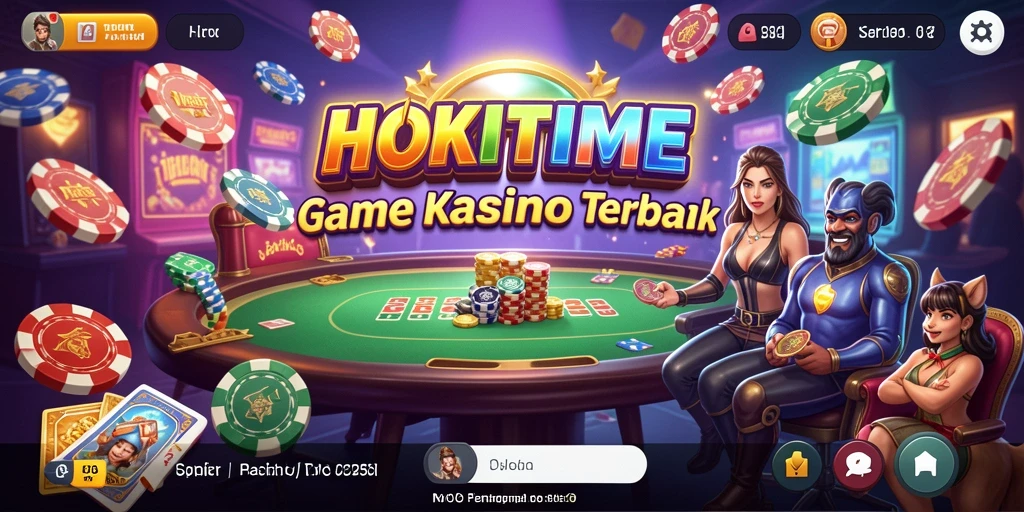 Tampilan gameplay HOKITIME dengan pengalaman kasino yang menarik.