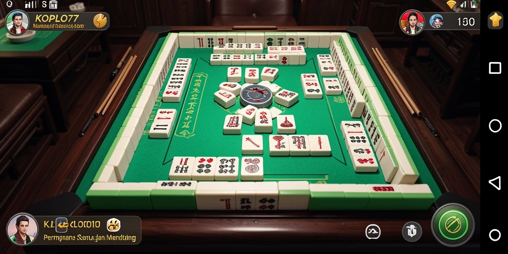Tangkapan layar utama KOPLO77 menampilkan aksi seru permainan Mahjong.