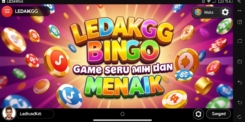 Tampilan gameplay seru dan menarik dari LEDAKGG Bingo.