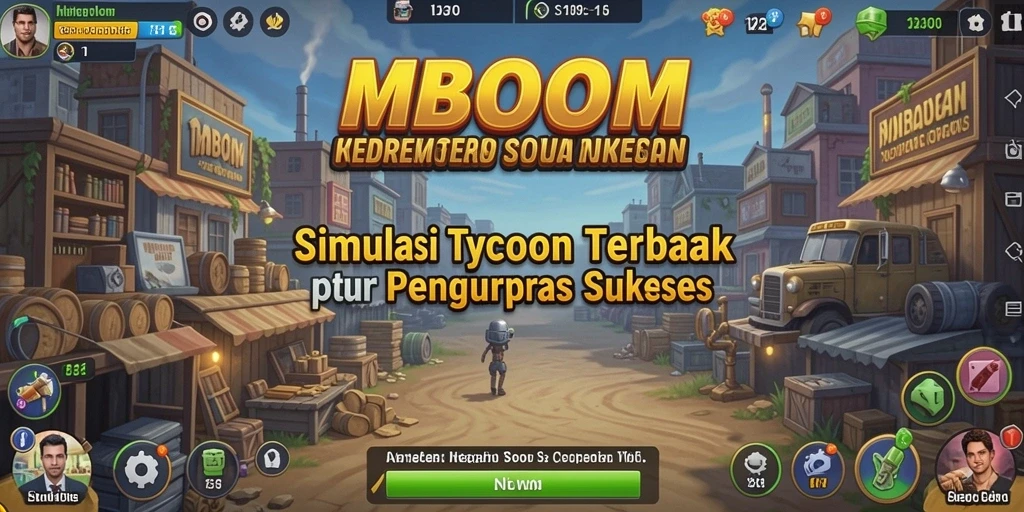 Tampilan gameplay MBOOM yang seru dan penuh tantangan.