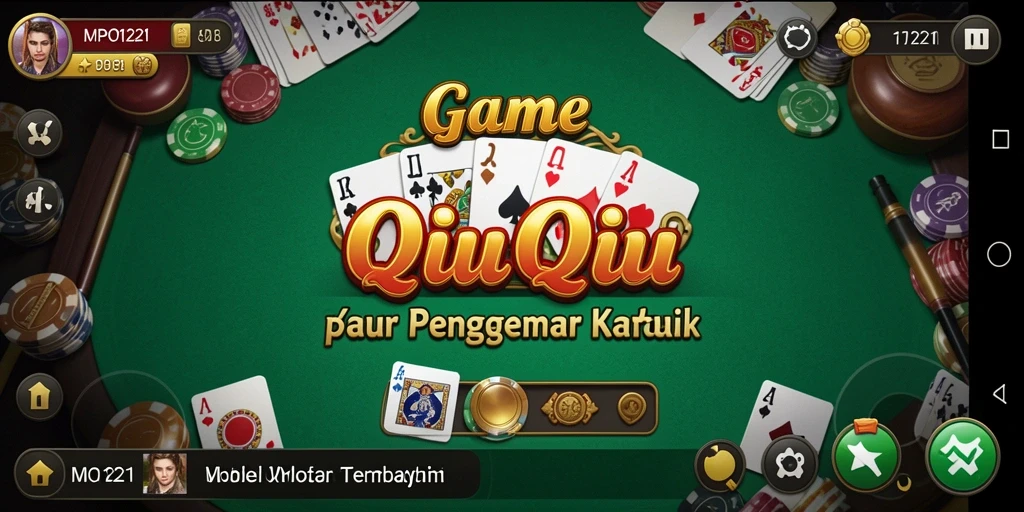 Tangkapan layar gameplay MPO1221 menampilkan suasana seru permainan QiuQiu.