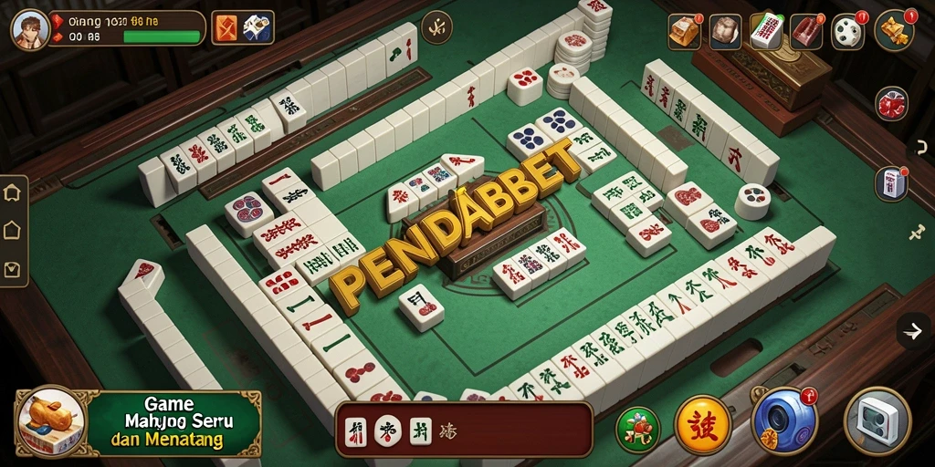 Screenshot PENIDABET menampilkan gameplay Mahjong yang seru dan menantang.