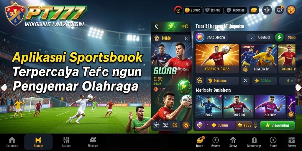 Tampilan screenshot PT777 yang menampilkan antarmuka taruhan olahraga.