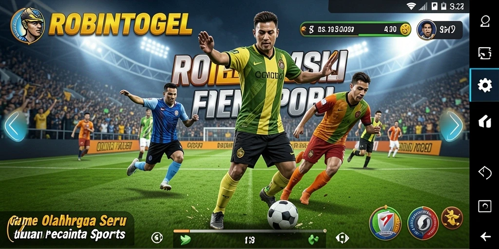 Tampilan gameplay menarik dalam ROBINTOGEL yang penuh aksi.