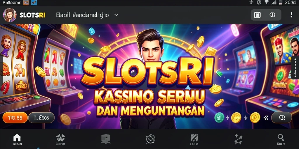 Screenshot utama SLOTSRI menampilkan gameplay mendebarkan dalam permainan Kasino.