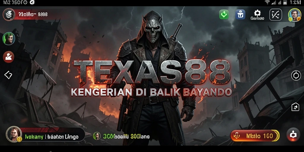 Tampilan menakutkan dalam gameplay TEXAS88 yang menghantui.