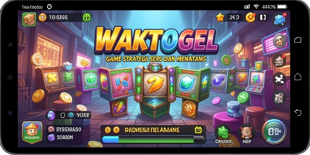 Tampilan gameplay WAKTOGEL yang menegangkan dan strategis.