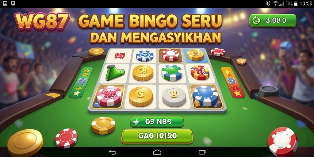 Tampilan gameplay Bingo yang menarik dan penuh warna di WG87.